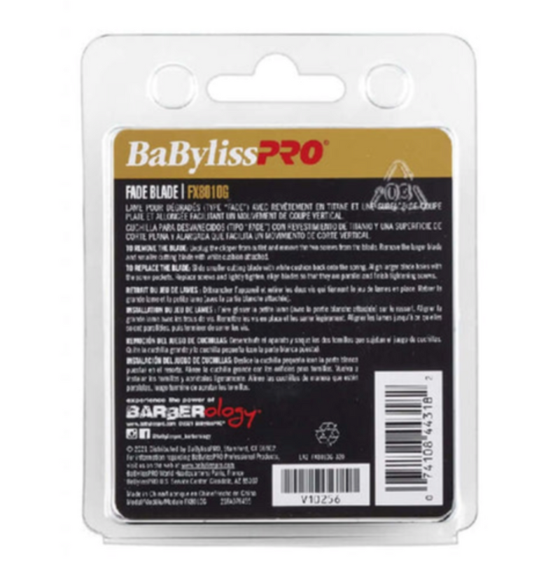 BaBylissPRO FXclipper Replacement Fade Blade Gold FX8010G