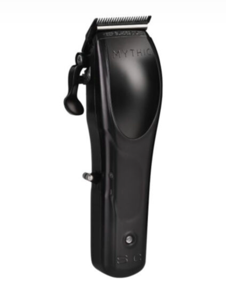 StyleCraft S|C Mythic & Saber Black Combo – Black Metal Body Cordless Clipper & Black Trimmer Duo