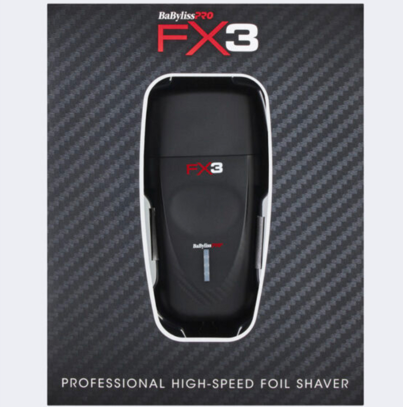 BaByliss PRO Black FX3 Cordless Double Foil Shaver FXX3SB