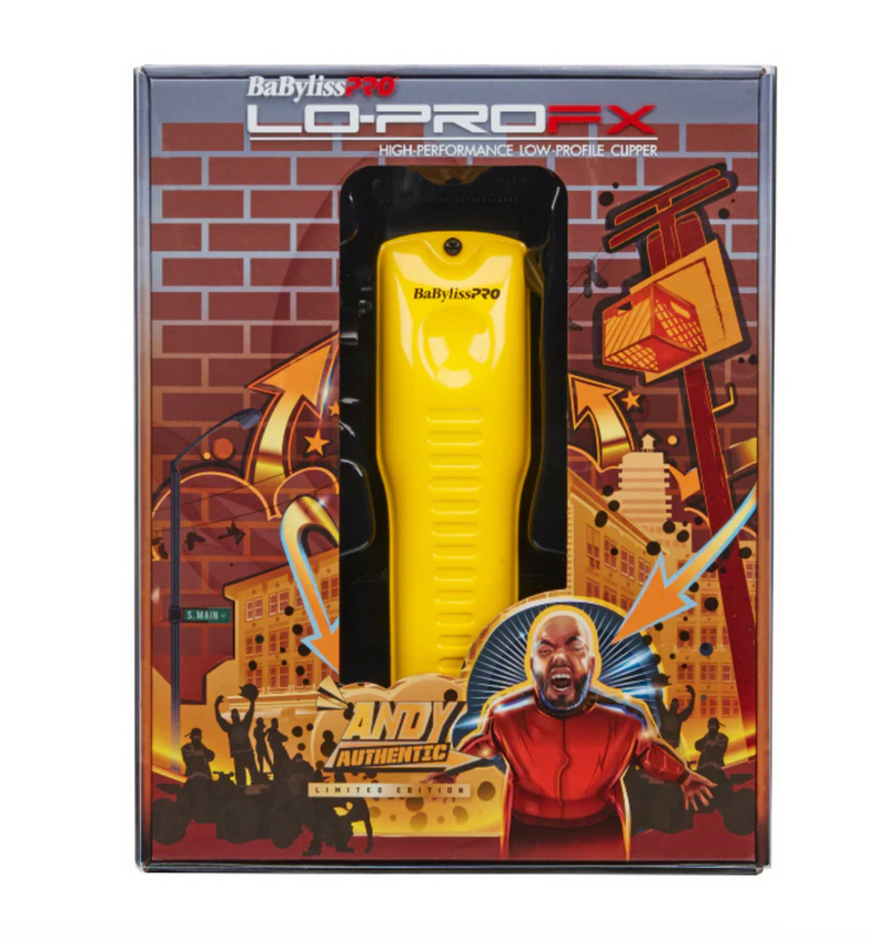 BaBylisspro Influencer Edition LO-PROFX Cordless Combo – Yellow – Andy Authentic – Clipper FX825YI & Trimmer FX726YI