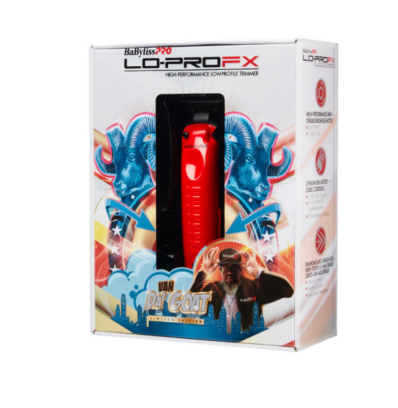 BaBylisspro Influencer Edition LO-PROFX Cordless Combo – Red – VanDaGoat – Clipper FX825RI & Trimmer FX726RI