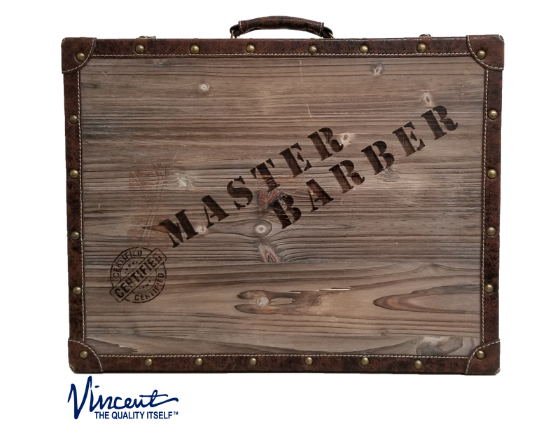 Vincent Master travel barber Case wood