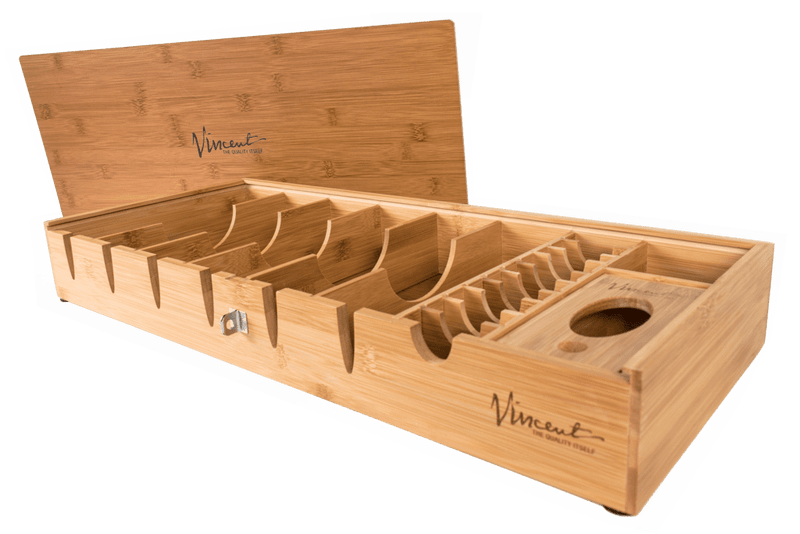Vincent Bamboo Counter Top Barber Tray.