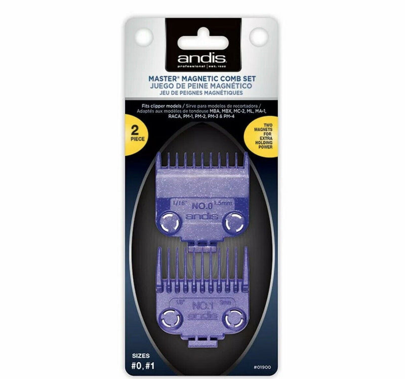 Andis master dual magnetic comb set 0 & 1